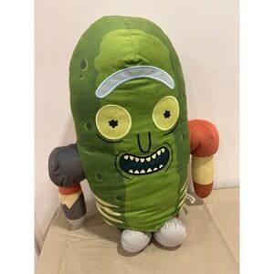 Rick and Morty Pickle Rick Plush Pillow Rat Suit Solenya Green Adult Swim 2024